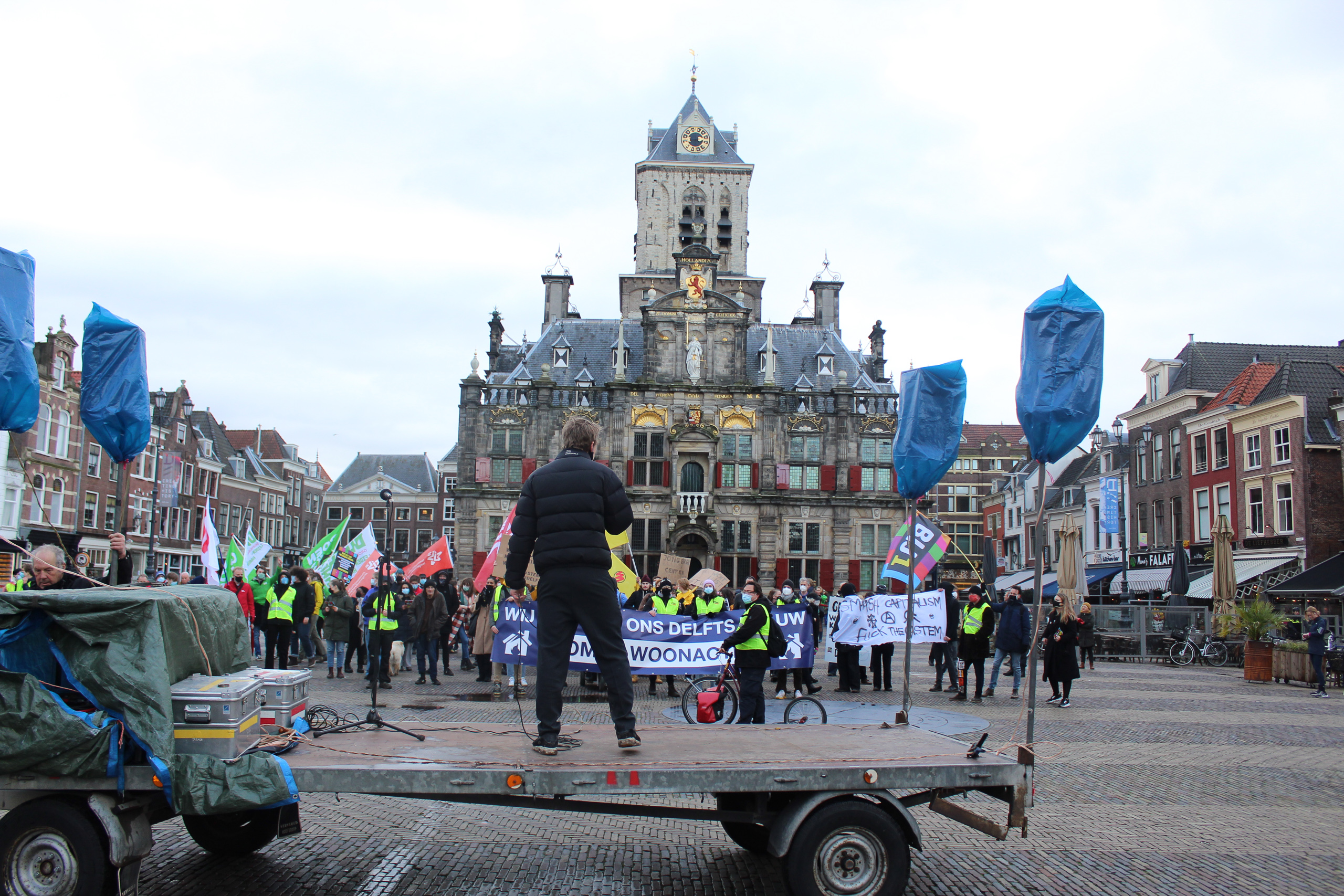 Jeanette Chedda Spreekt Namens Feministen Against Ableism Op Woonactie BIJ1 Delft